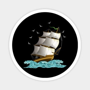 Sailing Ship Wave Magnet